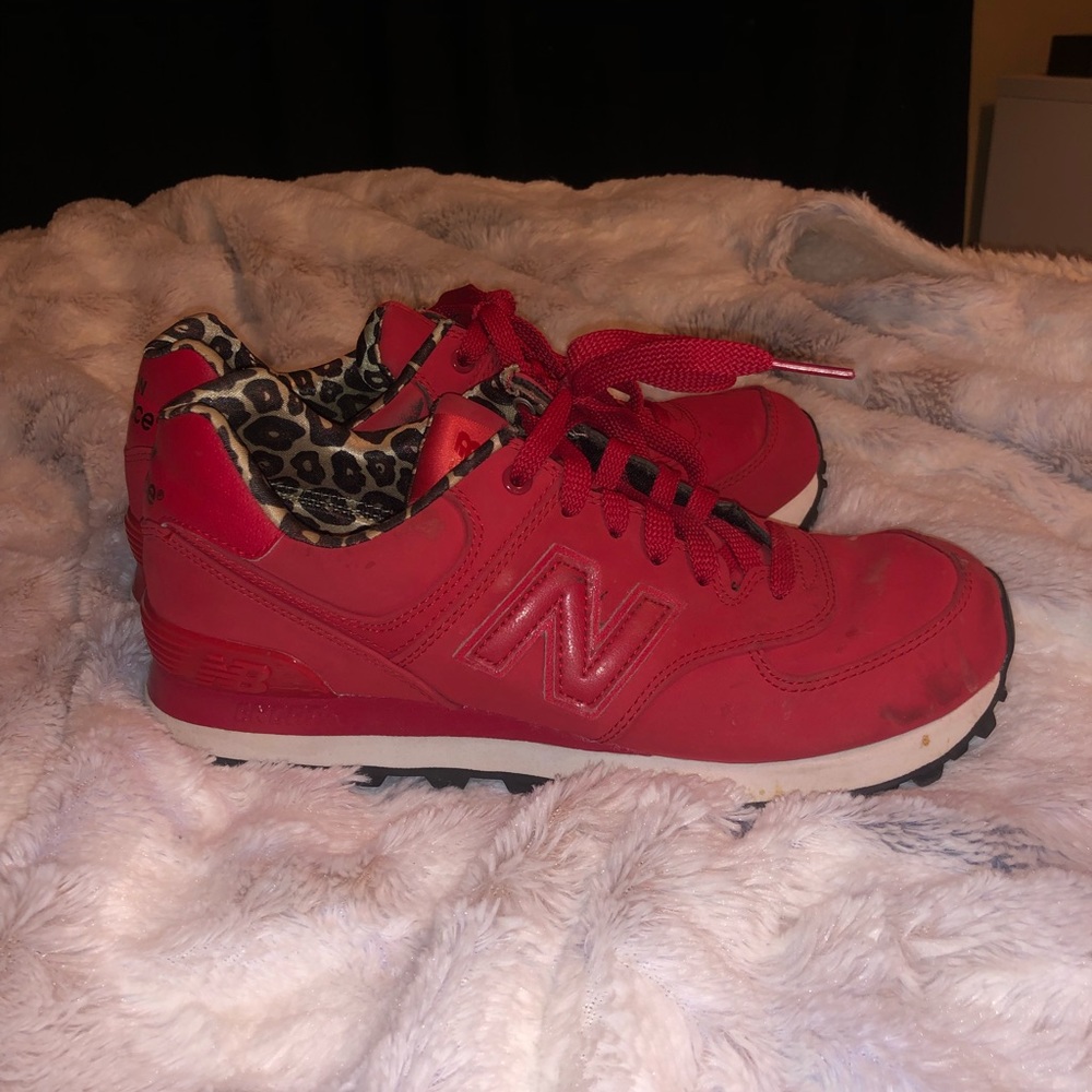 Red new balances size 7.5